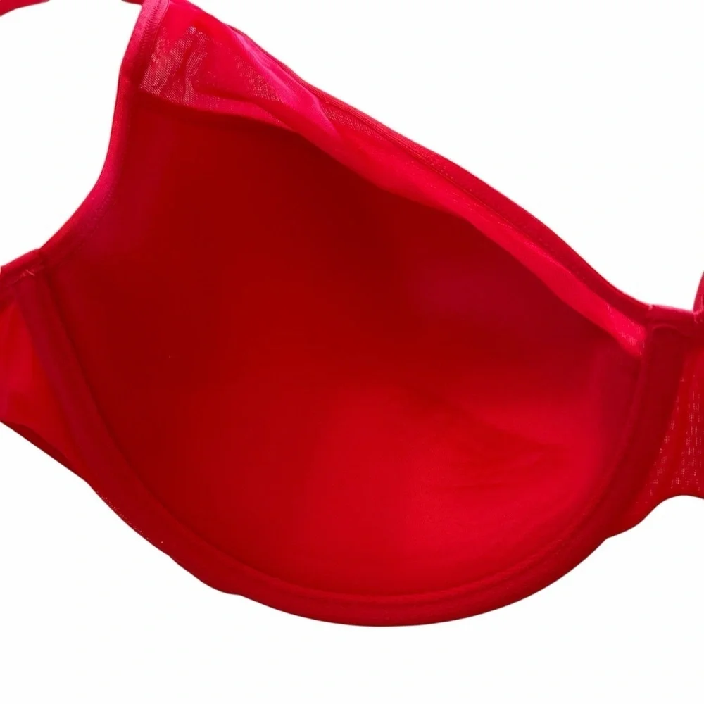 Curvy Couture Sheer Mesh Push Up Bra - Picture 7 of 11